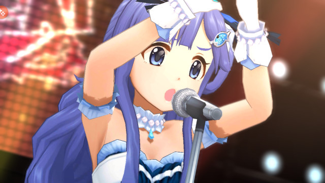 Woman purple hair microphone stand free wallpaper - medium preview image
