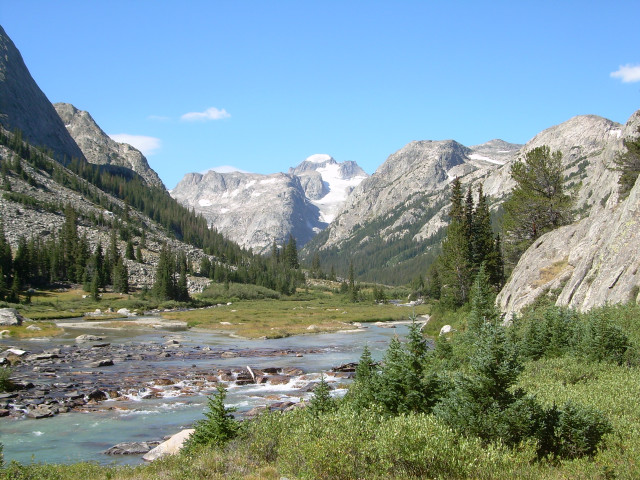 Lush river forest mountains sky free wallpaper - medium preview image