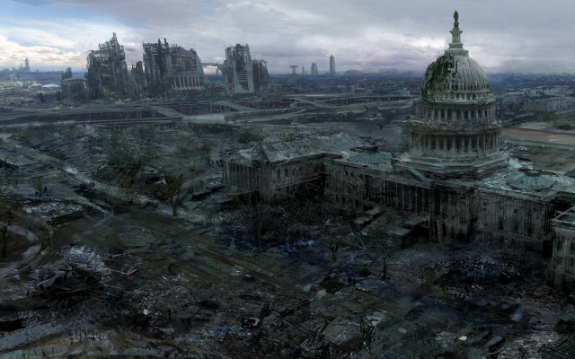 Massive dome building cityscape bridge free wallpaper - medium preview image
