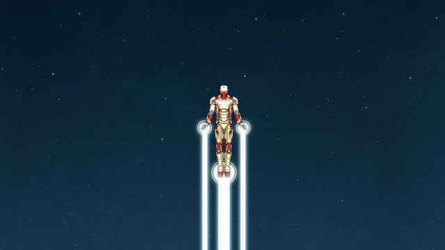 Man suit skis air stars free wallpaper - medium preview image