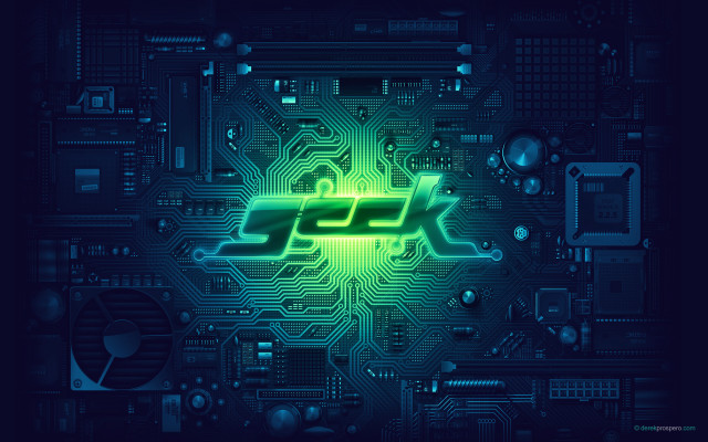 Circuit board fpk neon green free wallpaper - medium preview image