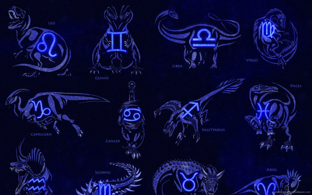 Blue zodiac signs meanings black free wallpaper - medium preview image
