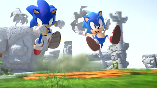 Sonic furry running field rocks free wallpaper - medium preview image