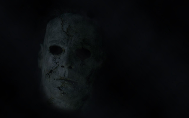 Creepy mask dark light black free wallpaper - medium preview image