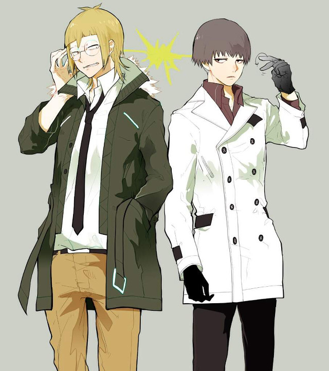 Anime characters standing side by free wallpaper - medium preview image