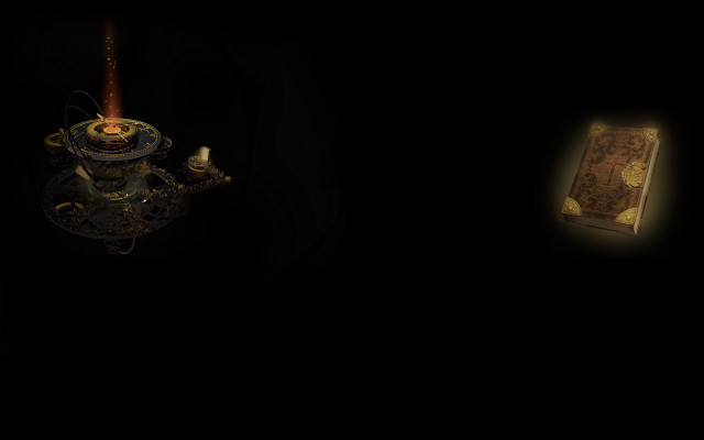 Steam clock candle book table free wallpaper - medium preview image
