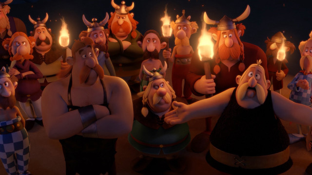 Animated characters torches bearded man free wallpaper - medium preview image