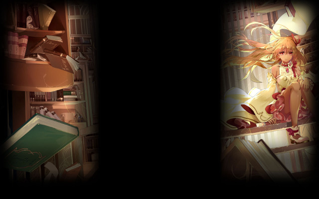 Girl standing room books lamp free wallpaper - medium preview image