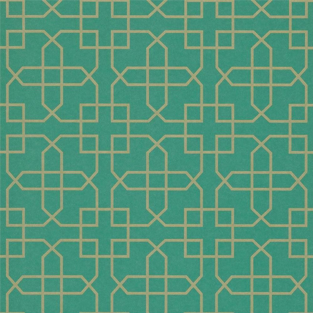 Green beige pattern white outline free wallpaper - medium preview image