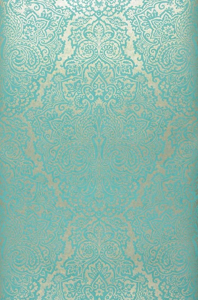 Blue gold wallpaper pattern white free wallpaper - medium preview image