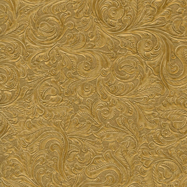 Gold background swirls leaves pattern free wallpaper - medium preview image