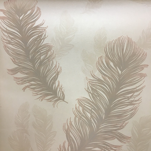 Feather pattern wall white background free wallpaper - medium preview image