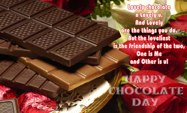Chocolate bar message roses background free wallpaper - medium preview image