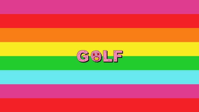 Colorful background word golf pink free wallpaper - medium preview image