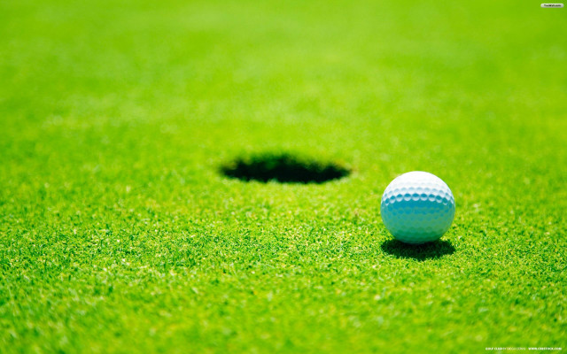Golf ball hole grass background free wallpaper - medium preview image