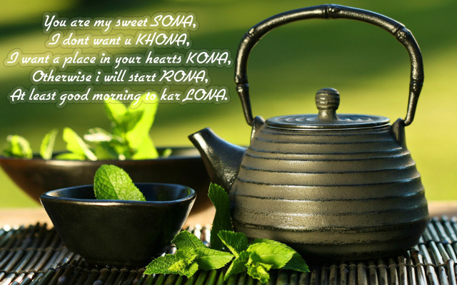 Tea pot mints table message free wallpaper - medium preview image