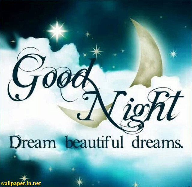 Good night crescent stars folk free wallpaper - medium preview image