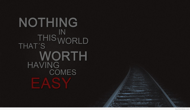 Train track quote nothing worth #2 free wallpaper - medium preview image