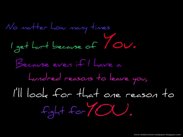 Black background red green message free wallpaper - medium preview image