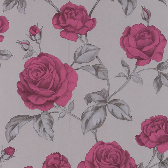 Pink rose wallpaper leaves flowers free wallpaper - medium preview image