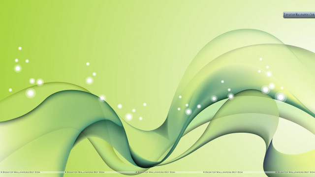 Green abstract background bubbles waves free wallpaper - medium preview image