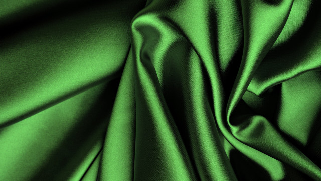 Green fabric soft surface folds free wallpaper - medium preview image