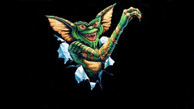Green creature large mouth teeth free wallpaper - medium preview image