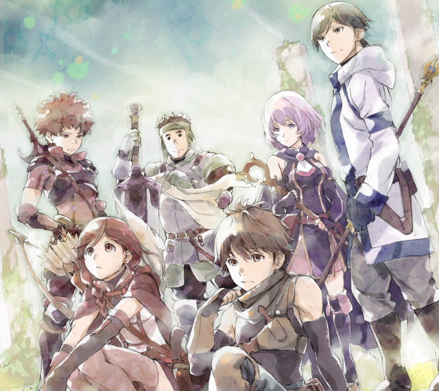 People group swords trees grass free wallpaper - medium preview image