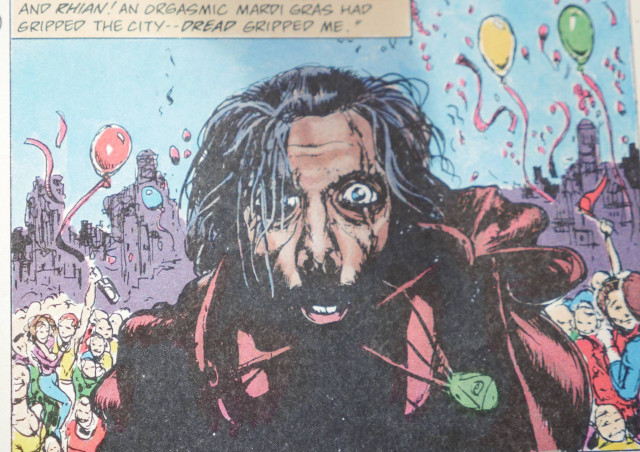 Bearded man red jacket balloons free wallpaper - medium preview image