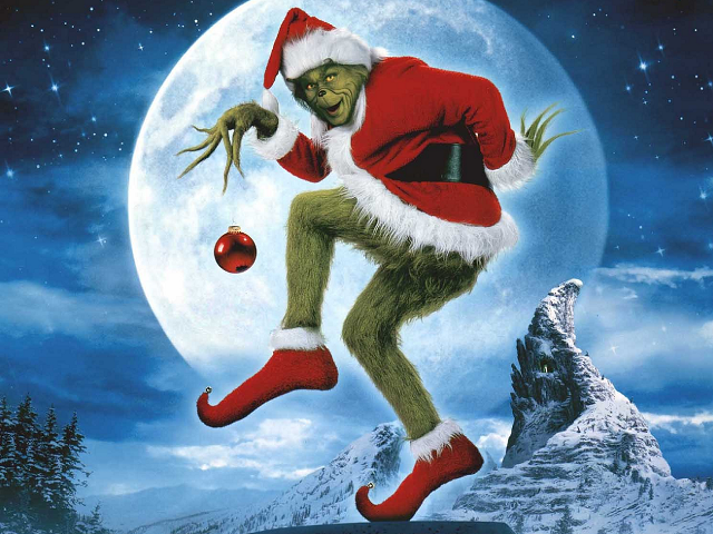 Santa claus running snow christmas free wallpaper - medium preview image