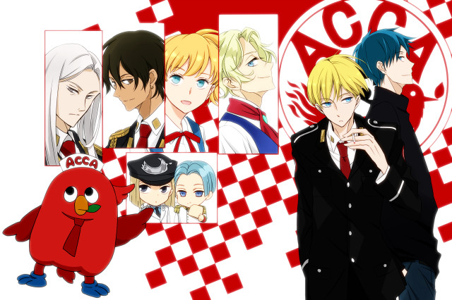 Anime characters red bird group free wallpaper - medium preview image