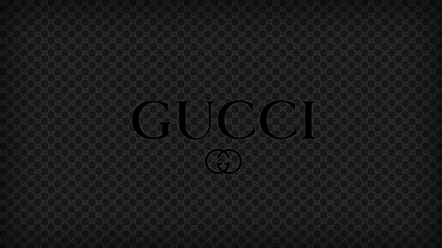 Gucci black background smiley face free wallpaper - medium preview image