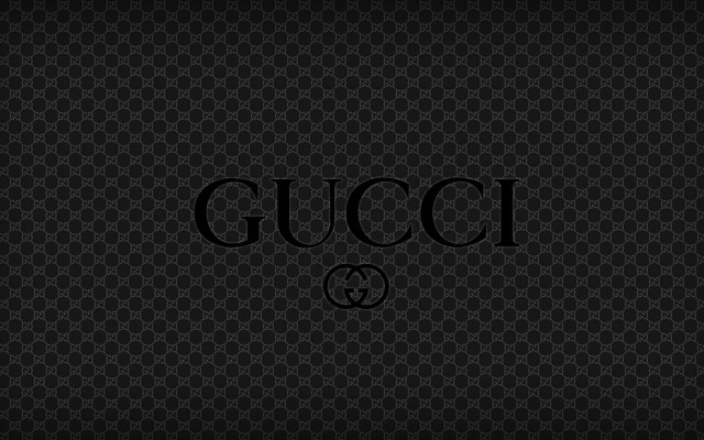 Black background gucci black letters free wallpaper - medium preview image