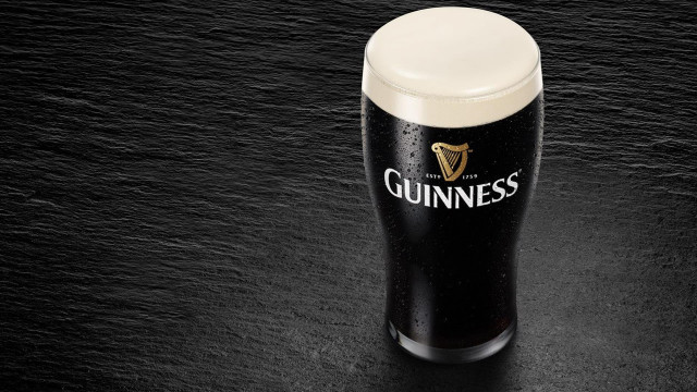 Guinness black table white cap free wallpaper - medium preview image