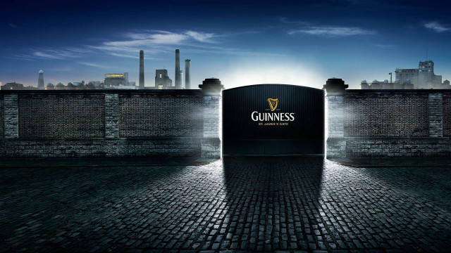 Guinness sign brick wall city free wallpaper - medium preview image