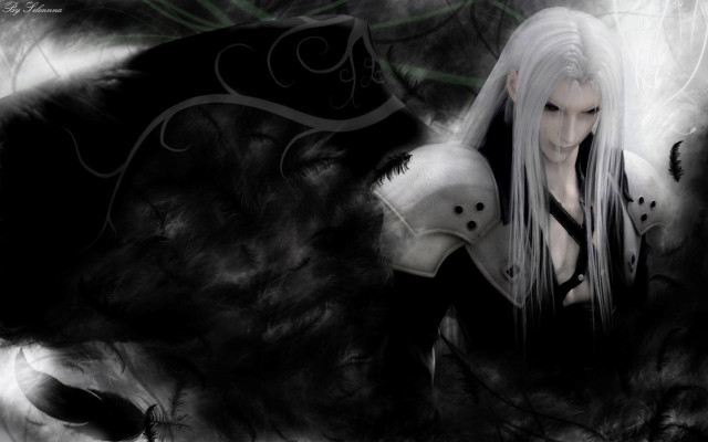 Woman white hair white mask free wallpaper - medium preview image