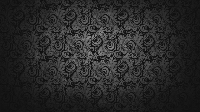 Black wallpaper swirls leaves pattern #4 free wallpaper - medium preview image