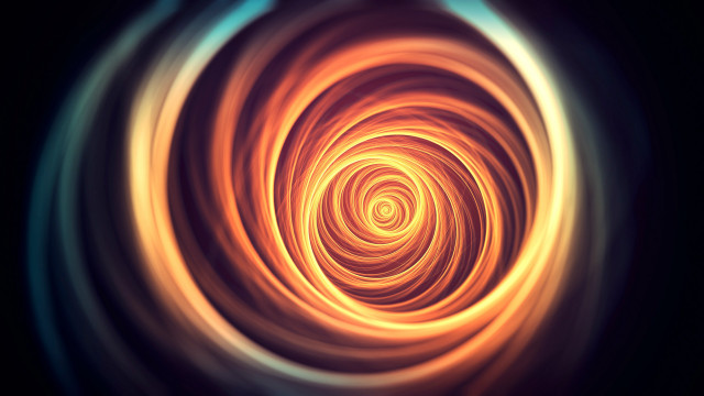 Spiral orange blue black background free wallpaper - medium preview image