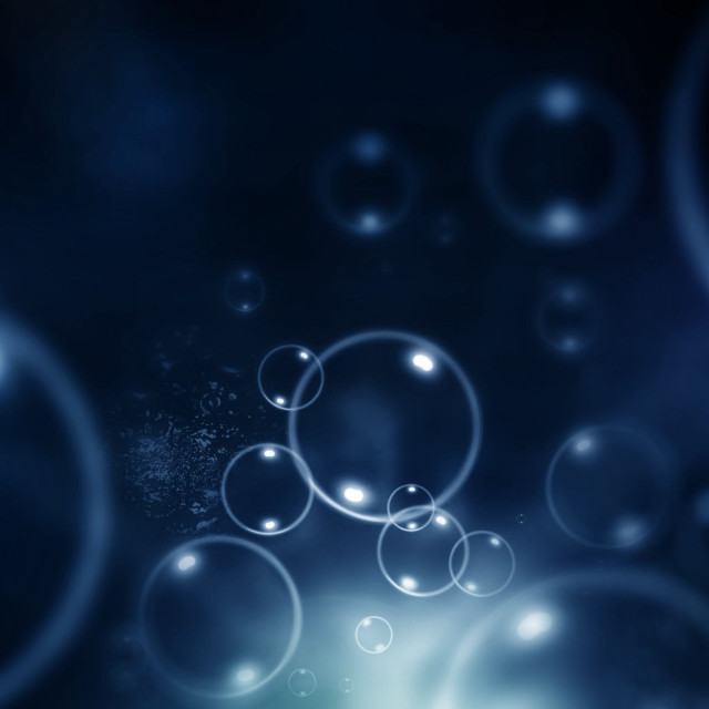 Blue bubbles blurry background blue free wallpaper - medium preview image