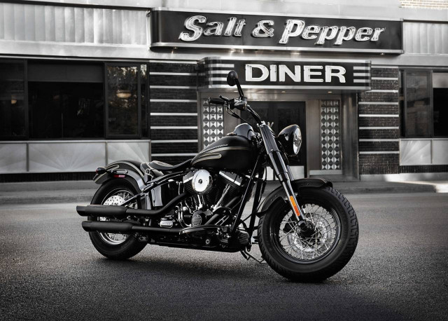 Black motorcycle salt pepper diner free wallpaper - medium preview image