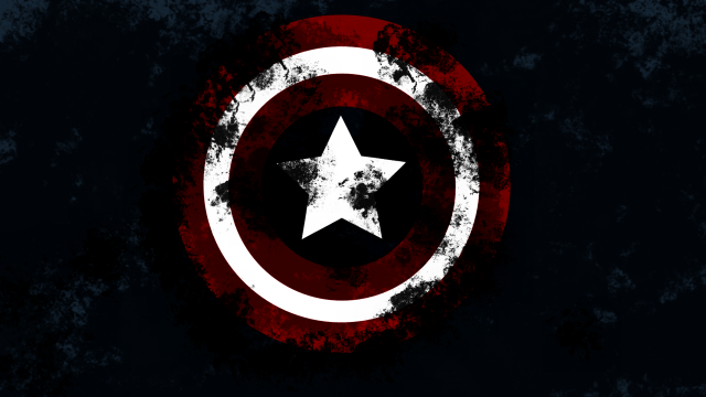 Captain america shield star grungy free wallpaper - medium preview image