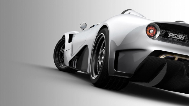 White sports car rear cobra free wallpaper - medium preview image
