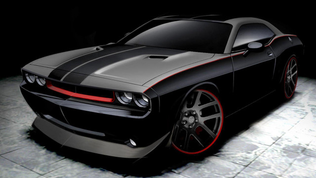 Black red car dark room #4 free wallpaper - medium preview image