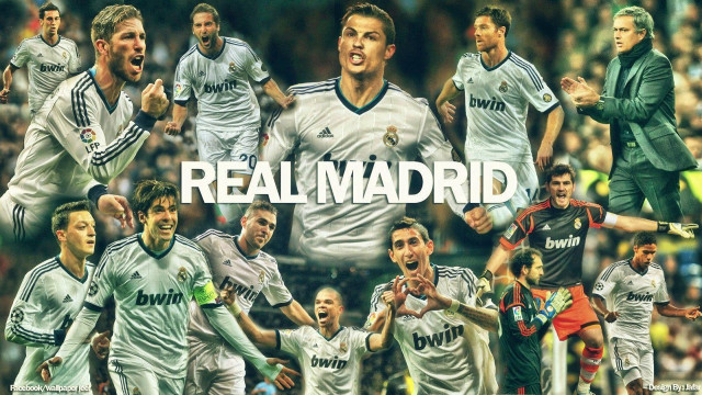 Real madrid players collage photos free wallpaper - medium preview image