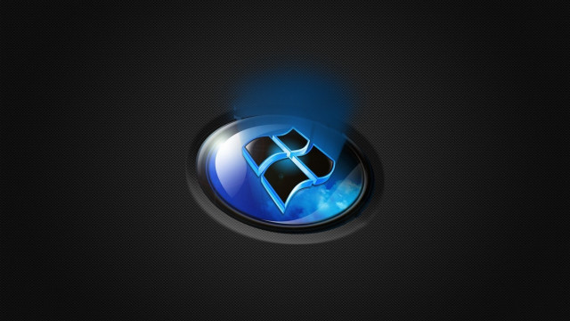 Blue black logo black background free wallpaper - medium preview image