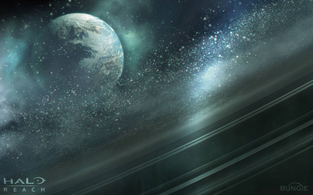 Space planet stars startrail blurry free wallpaper - medium preview image