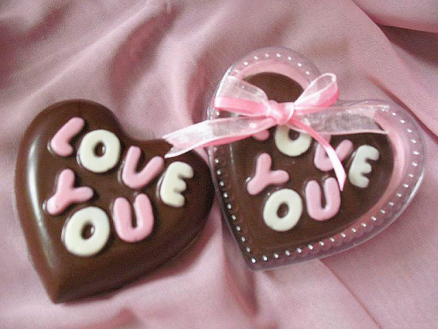 Heart chocolates bow pink blanket free wallpaper - medium preview image