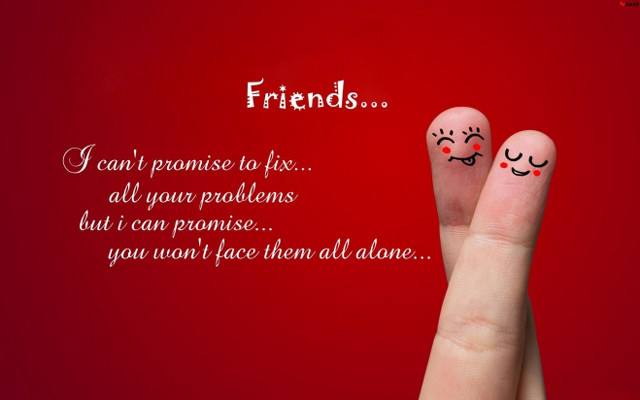 Finger two faces words red free wallpaper - medium preview image