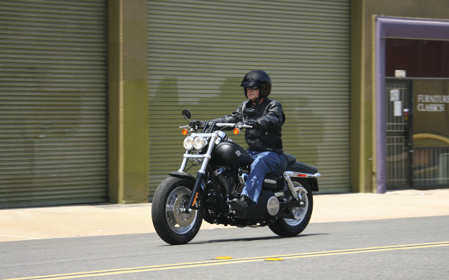 Man motorcycle police precisionism digital free wallpaper - medium preview image