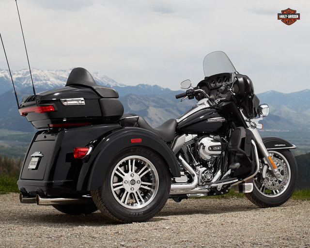 Motorcycle parked gravel road mountains free wallpaper - medium preview image